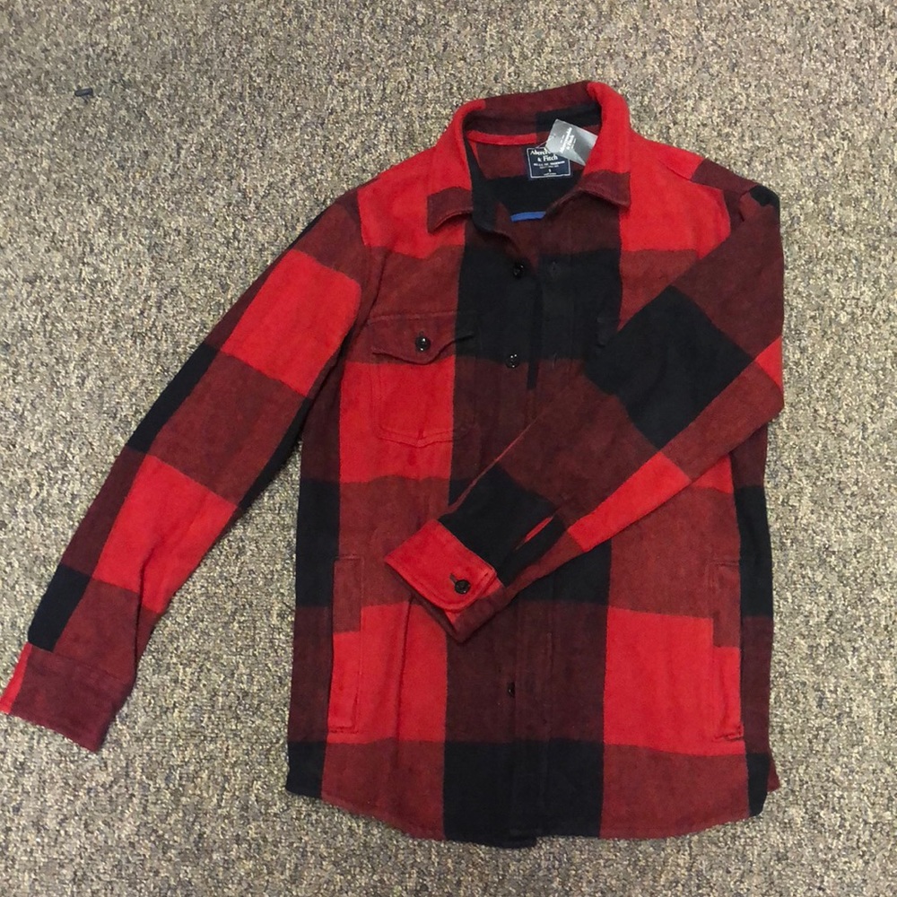 Abercrombie & Fitch Thick Flannel Buffalo Print